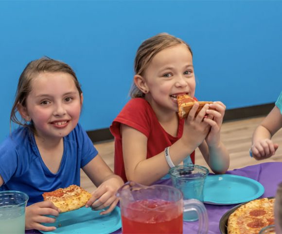 pizza party at House of Air