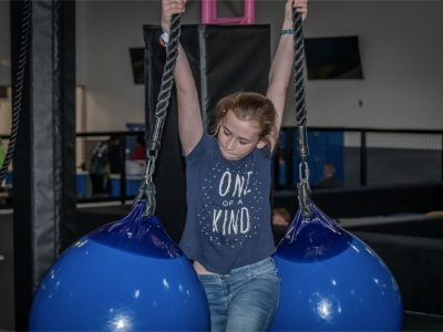 San Antonio young girl on the Ninja park