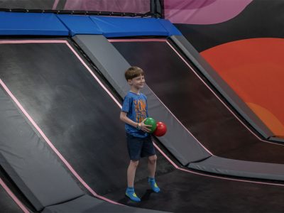 San Antonio TX young man playing doge ball